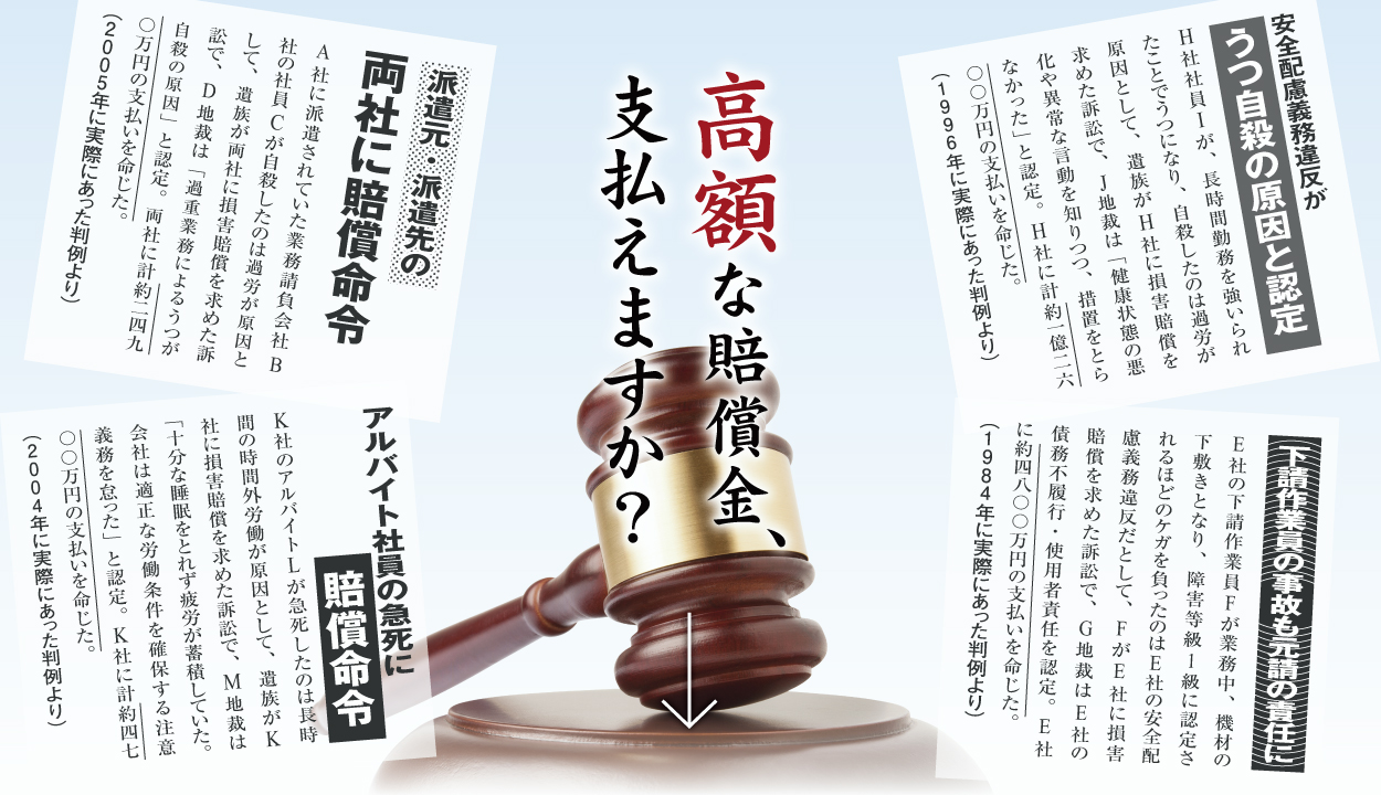 高額な賠償金、支払えますか？